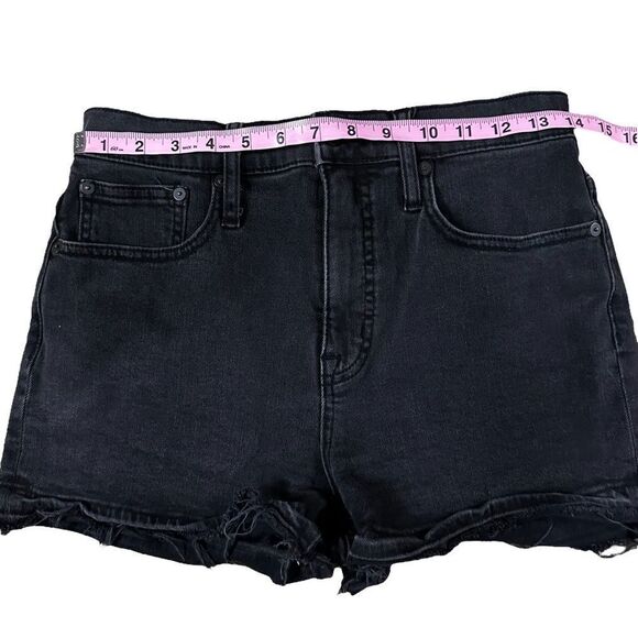 Madewell ~ Black Denim Shorts ~ size 27 - Picture 5 of 7